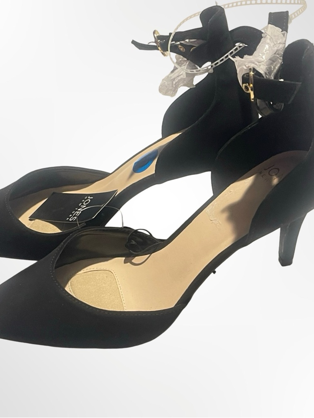 Jones New York Black Pointed Toe Ankle Strap NWT size 10 - Picture 6 of 7